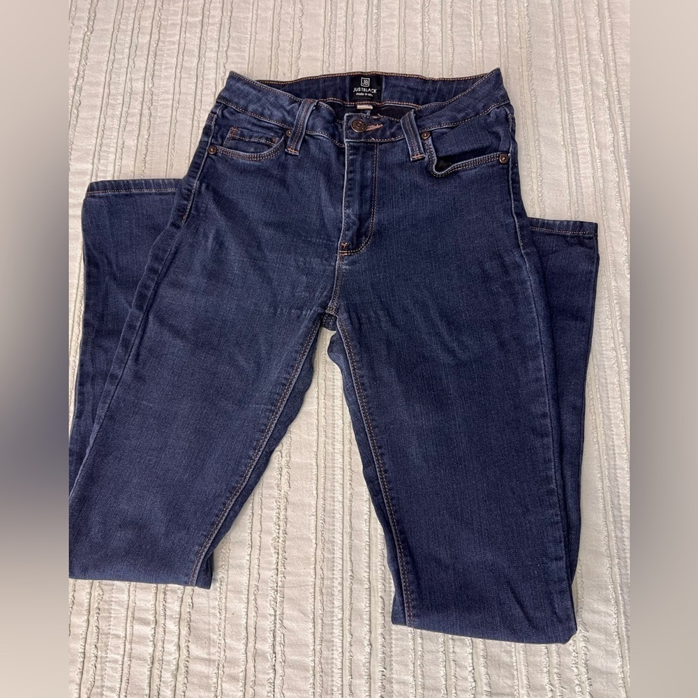 Just Black Skinny Denim Jeans size 26